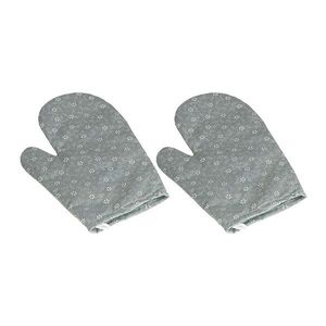 Mănușă de bucătărie Bellatex Floare gri, 28 x 18 cm, 2 buc imagine