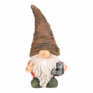 Decorație de grădină Spiriduș cu ceainic, 18 x 13x 33 cm, verde imagine