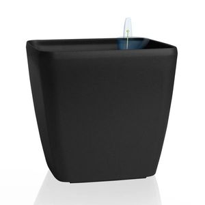 Ghiveci cu auto-irigare Flower Lover Quadratonegru mat, 24 cm, negru, 24 cm imagine