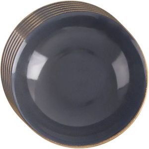 Orion Set de farfurii adânci din ceramică Glaze gri 20, 5 cm, 6 buc., gri imagine