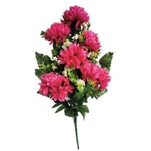 Buchet artificial de Crizanteme, mov, înălțime 60 cm, mov imagine