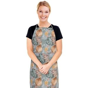 Șorț Bellatex Adéla Monstera, roz galben , 67 x 84cm imagine