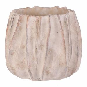 Husă din beton pentru ghiveci M1, gri, 22 x 18 cm, bej, 22 cm imagine