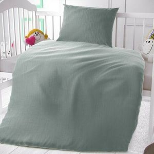 Lenjerie de pat Kvalitex pentru pătuțverde deschis, 90 x 135 cm, 45 x 60 cm, verde imagine