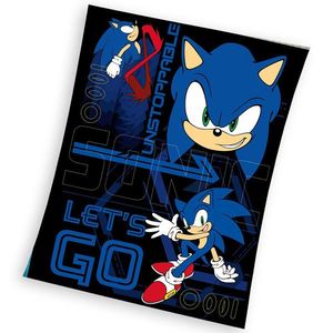 Pătură pentru copii Carbotex Unstoppable Sonic the Hedgehog, 130 x 170 cm imagine
