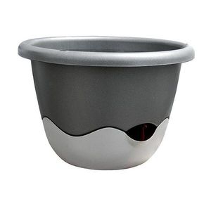 Ghiveci auto-udare Mareta 25 gri, diam 25 cm, diam. 25 cm, antracit, diam. 25 cm imagine