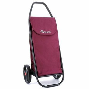 Rolser Geantă de cumpărături pe roți Com MF 8Black Tube, bordó, vișiniu imagine