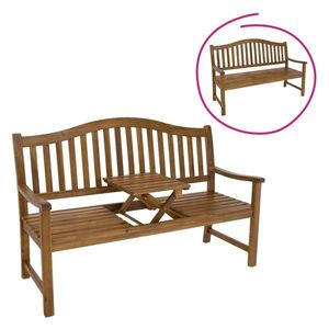 Bancă de grădină cu masă, lemn de salcâm, TAIMA imagine