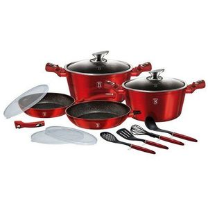 Set de oale și ustensile de gătit Berlinger Haus 13 piese Burgundy Metallic Line I imagine