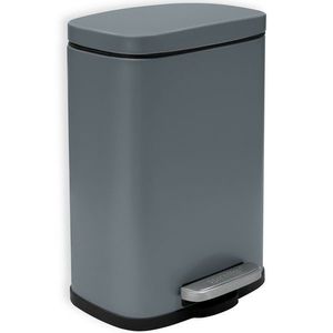 Spirella Coș de gunoi cu pedală Akira 5 l, gri mat, gri imagine