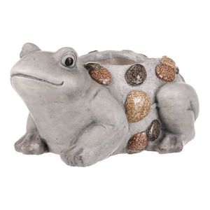 Mască de ghiveci de flori Broască, 34 x 18 x 25 cm imagine