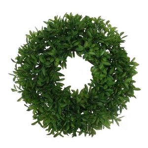 Coroniță artificială Frunze verzi, diam. 27 cm imagine