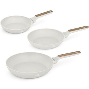 BerlingerHaus Set de tigaie cu suprafață din titan Sahara Nordic, 3 buc., crem deschis imagine