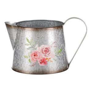 Recipient flori Trandafiri, formă de stropitoare, 28 x 16 x 17 cm, metal imagine
