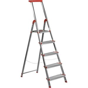 Rolser Scări din aluminiu Brico pentru uz profesional EN131, 5 trepte imagine