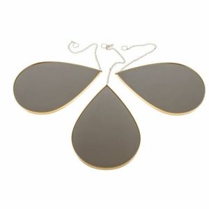 Oglindă de perete, set de 3 bucăți, 27x 1 x 19 cm imagine