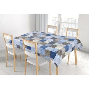 Față de masă Bellatex Adela Patchwork albastru , 100 x 100 cm, 100 x 100 cm imagine
