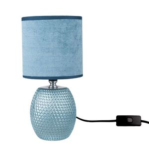 Lampă de masă din ceramică Luna, albastru , 13 x26, 5 x 13 cm, albastru imagine