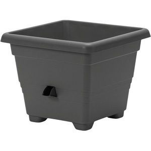 Plastia Ghiveci auto-udare Plastia Bergamot 35 x 35 cm, gri, antracit, 35 x 35 cm imagine