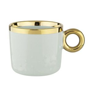 Cană din porțelan Altom Palazzo dots 350 ml, Sage imagine