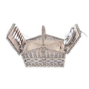 Coș picnic pentru 4 persoane, 46 x 29 x 31 cm imagine