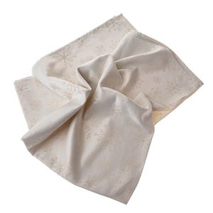 Fată de masă de Crăciun impermeabilă Flori aurii, 140 x 140 cm imagine