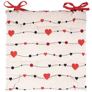 Pernă scaun Inimioare, 40 x 40 cm imagine