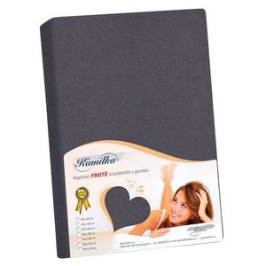 Bellatex Cearșaf din bumbac grafit, 200 x 220 cm, gri, 200 x 220 cm imagine