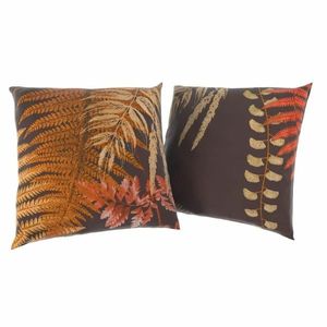 Kvalitex Husă pentru pernă Kapradí maro, 40 x 40cm, set de 2 bucăți imagine