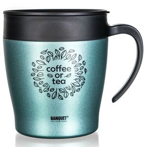 Banquet Cană termică de călătorie TAZZA 330 ml, verde-gri, verde imagine