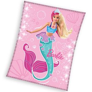 Carbotex Pătură pentru copii Barbie Sirena, 130 x 170 cm imagine