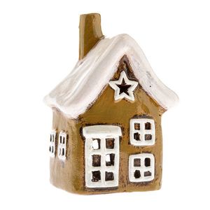 Sfeșnic ceramic pentru lumânări Căsuță, 14 cm, 14 cm imagine