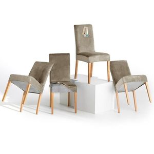 Restilo Husă pentru scaun Sento bej, 48 x 48 x 58 + 10 cm, set de 4 bucăți, bej imagine