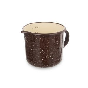 Cană smălțuită Orion Brown, cu pâlnie, 12 cm imagine
