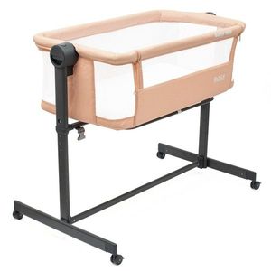 Baby Mix Pătuț suplimentar Rose somon, 84 x 80 x52 cm imagine