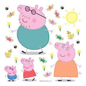 Decorațiune autocolantă Peppa pig, 30 x 30 cm imagine