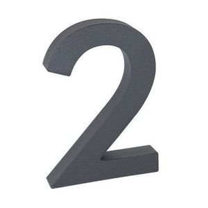 Număr aluminiu de casă suprafață în relief 3D imagine