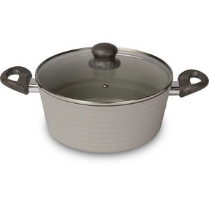 Lamart LT1268 cratiță cu capac Stripe, diametru 24cm, diam. 24 cm imagine