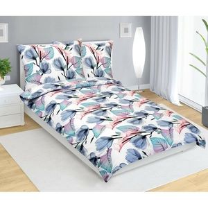 Bellatex Lenjerie de pat din bumbac Loukaalbastră, 140 x 200 cm, 70 x 90 cm imagine