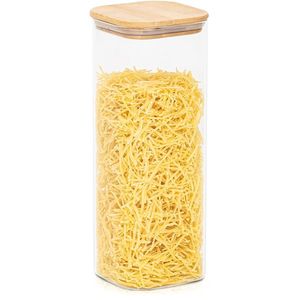 Recipient de sticlă pentru alimente cu capac 4Home Bamboo, 2000 ml, 2000 ml imagine