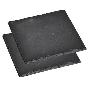 Kesper 38109 Set de tăvi de servire din ardezie, 2buc., 20 x 20 cm imagine