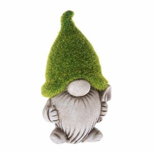 Decorațiune de grădină spiriduș cu lopățică, ceramică, 10, 5 x 18, 5 x 8, 5 cm imagine