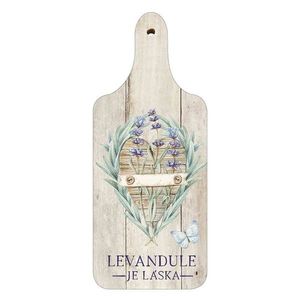 Decoratiune tocător din lemn Lavandă Bohemia Gifts imagine
