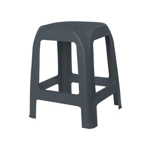 Scaun din plastic DESIGN antracit, 41 x 35 x 46 cm, antracit imagine