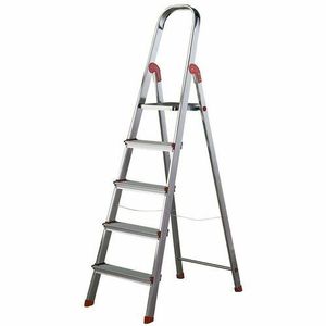 Rolser Scări din aluminiu pentru uz profesionalUnica, 5 trepte, 5 trepte imagine