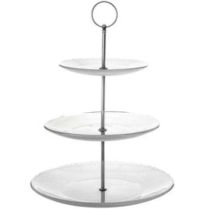 Platou de dulciuri etajat Orion Ema, din sticlă, 3 etaje imagine