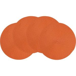 Suport de farfurie Altom Straw terracotta, diametru 38 cm, set de 4, teracotă imagine