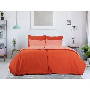 B.E.S. Petrovice Lenjerie de pat din bumbac Double face cărămiziu/ruginiu imagine