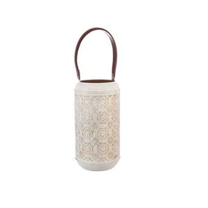 InDecor Sfeșnic metalic Mandala bej, 19 x 19 x 38cm imagine