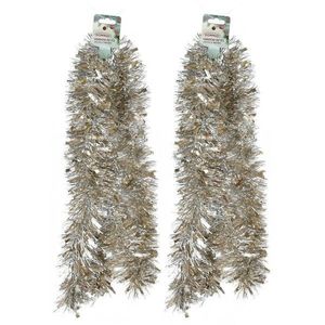 Ghirlanda de Crăciun bogată Champagne, 2 m, SET DE 2 BUCĂȚI imagine